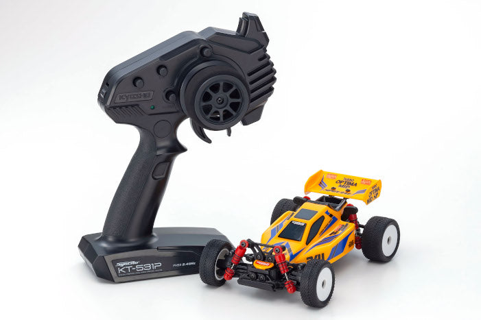 Kyosho Mini-Z Buggy Readyset Turbo Optima Mid Special, Yellow - KYO32092Y