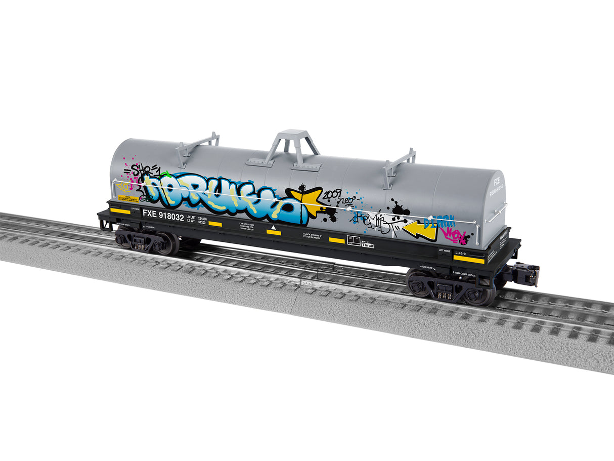 Lionel O Coil Car Ferromex #918032 w/Graffiti - LNL2226540