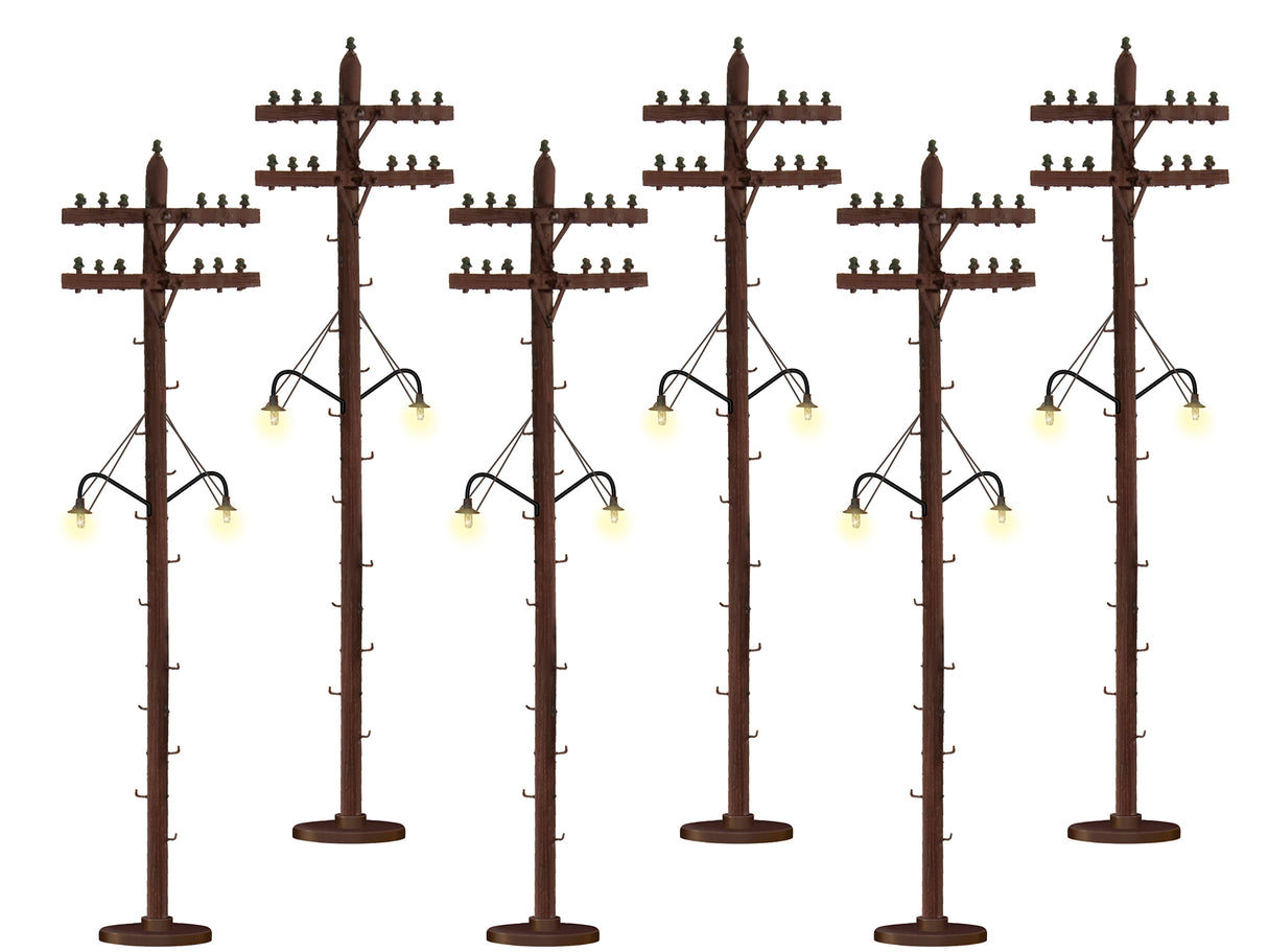 Lionel O Lighted Telephone Poles - LNL637995
