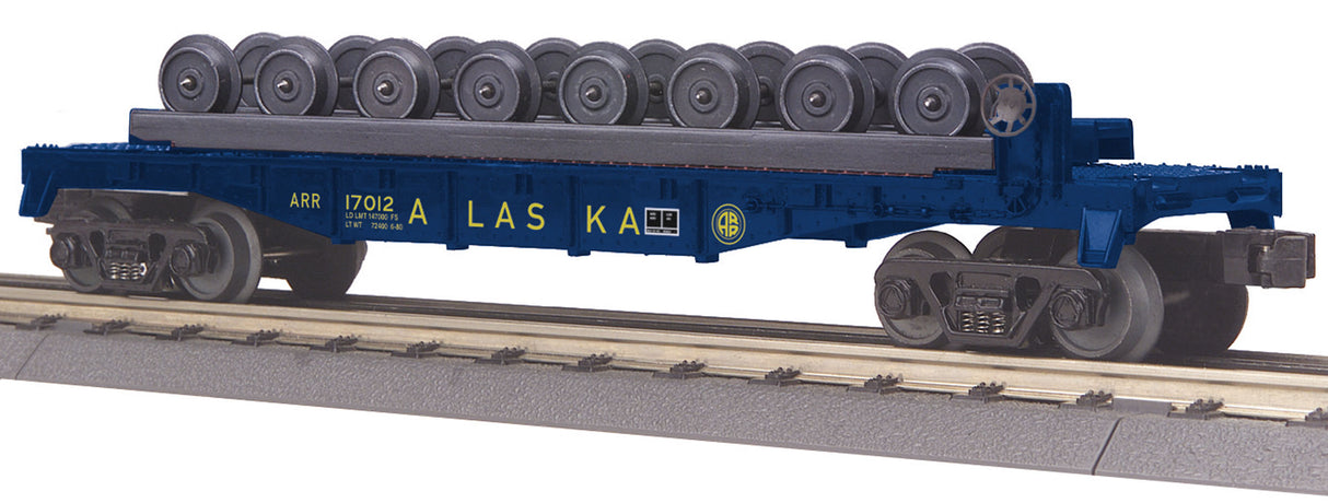 MTH - Mikes Train House O-27 Flat w/Wheel Set, ARR - MTH3076618