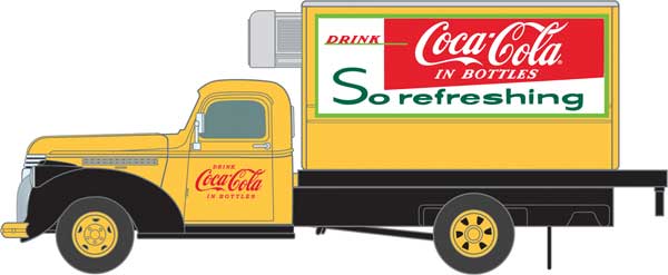 Classic Metal Works MWI30596 HO 1941-1946 Chevy Box Truck Coca-Cola - MWI30596