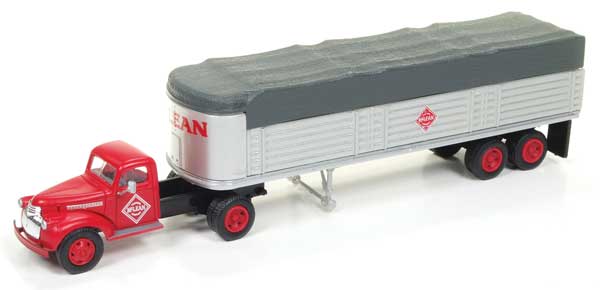 Classic Metal Works HO 1941-46 Chevy Tractor/Trailer, McLean Trucking - MWI31169