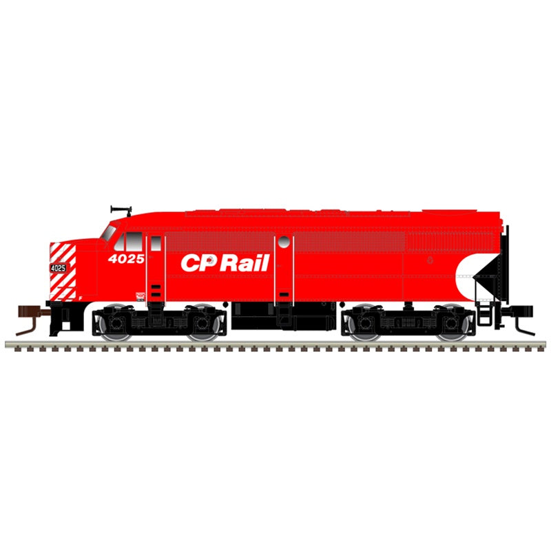 Atlas N Alco FA1 Large Numberboards - Standard DC - Master(R) Silver -- Canadian Pacific #4025 (Action Red, white, black, Multimark Logo)