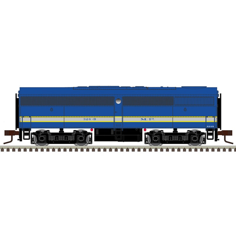 Atlas N Alco FB1 - Standard DC - Master(R) Silver -- Missouri Pacific #324B (blue, gray, yellow)