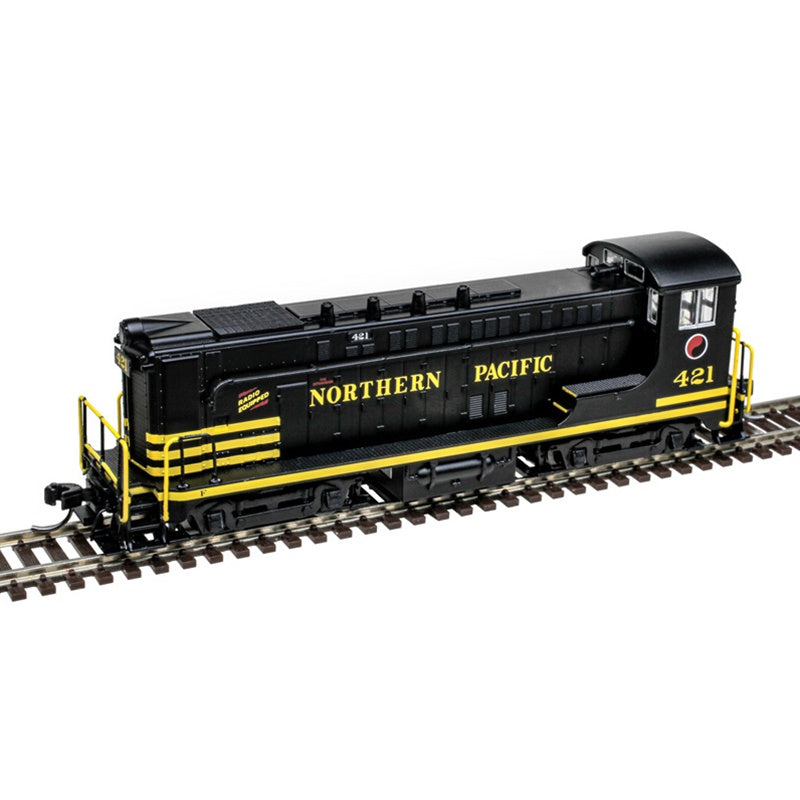 Atlas N Baldwin VO1000 - Standard DC - Master(R) Silver -- Northern Pacific #421 (black, yellow)