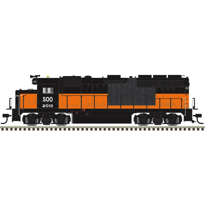 Atlas N EMD GP40 - LokSound and DCC - Master(R) -- Soo Line #2013 (Ex-MILW Patch, orange, black)