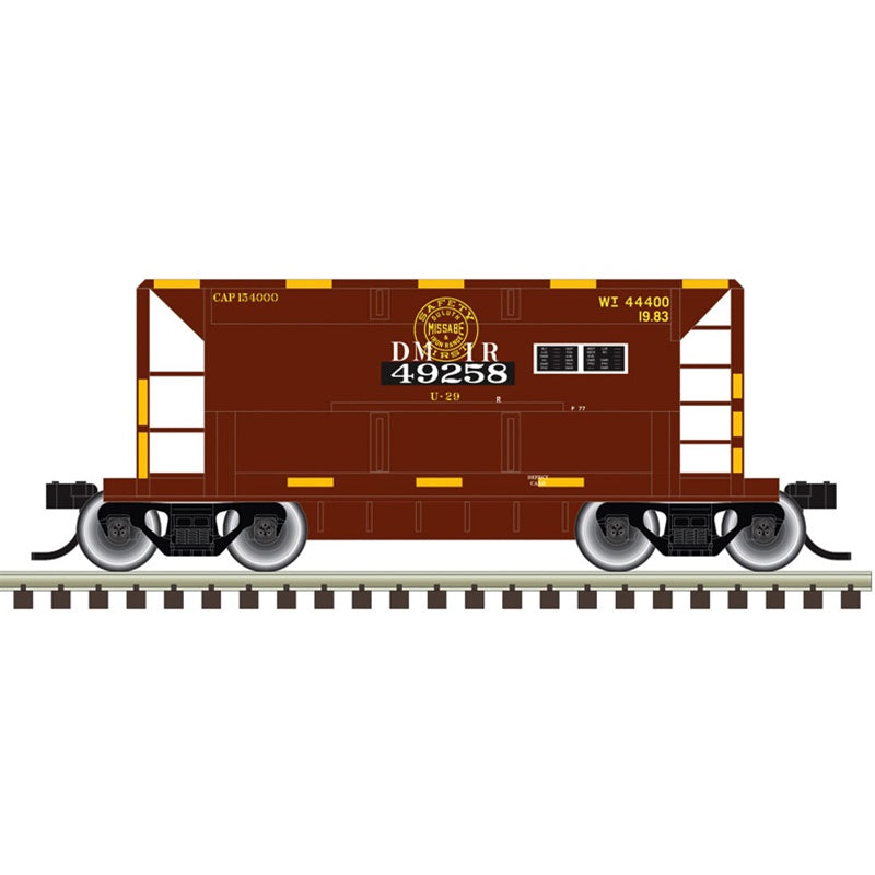 Atlas N 70-Ton Ore Car 6-Pack- Ready to Run -- Duluth, Missabe & Iron Range (DM&IR) #49242, 49249, 49250, 49252, 49257, 49269 (Boxc