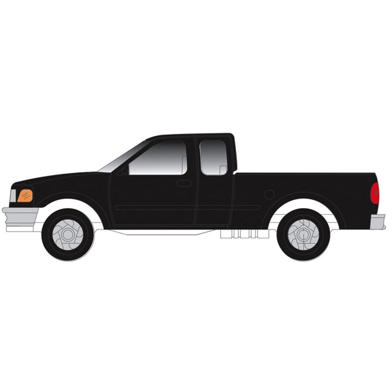 Atlas N 1997 Ford F-150 Pickup Truck 2-Pack - Standard Sides - Assembled -- Black