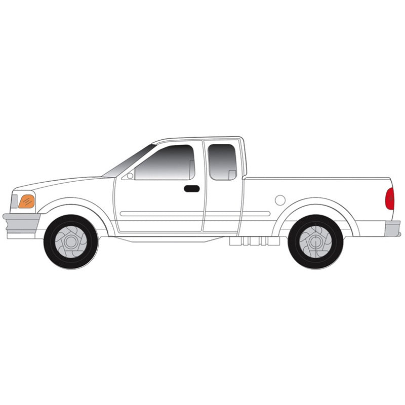 Atlas N 1997 Ford F-150 Pickup Truck 2-Pack - Standard Sides - Assembled -- White
