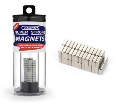 Magcraft Magnets 1/4X1/4X1/10" BLOCK MAGNETS - NSN610