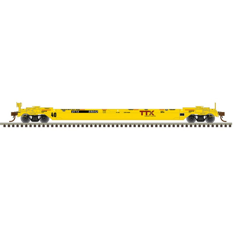 Atlas Master (3-Rail) O 40' Rebuilt Well Car TTX Forward Thinking 1a #59049