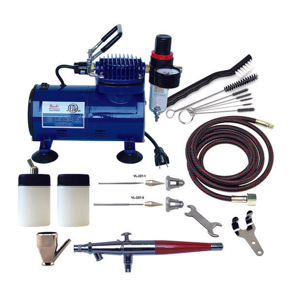 Paasche Airbrush Package (VL-3AS, D500SR, AC-7) - PASVL100D