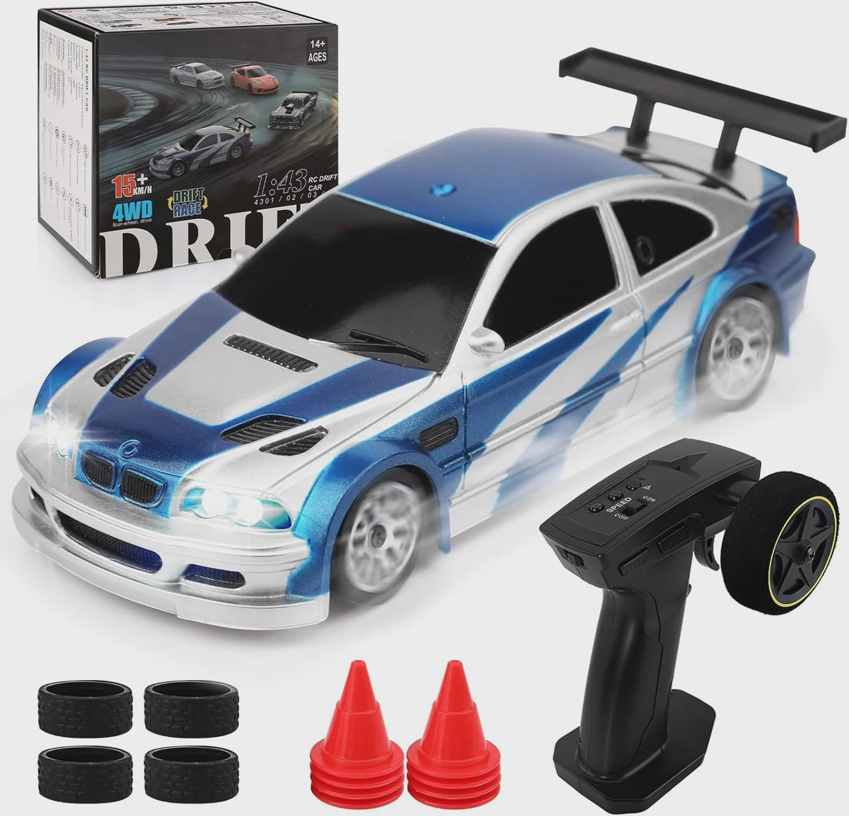 Jiabaile 1:43 Drift Car - Blue