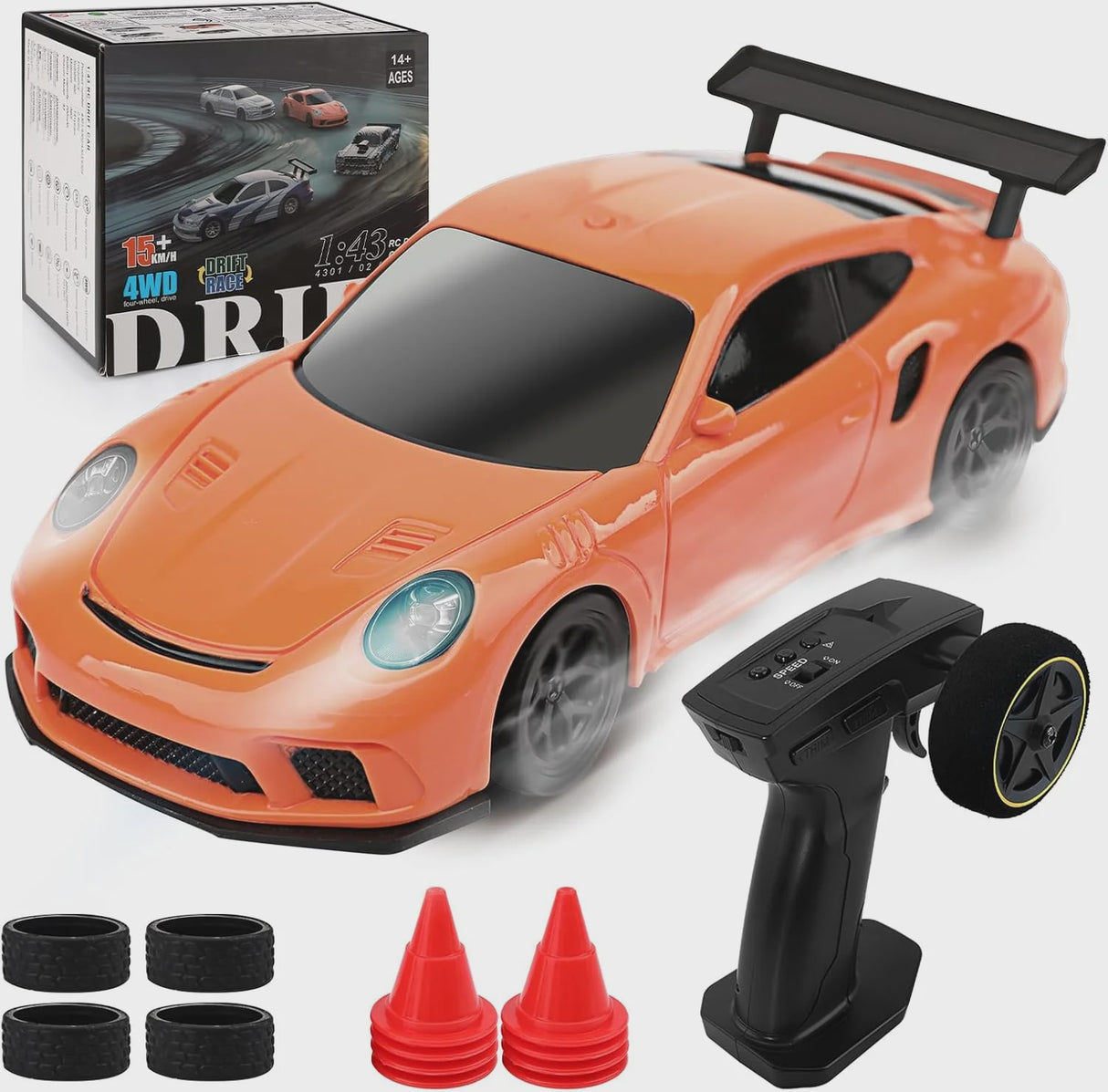 Jiabaile 1:43 Drift Car - Orange