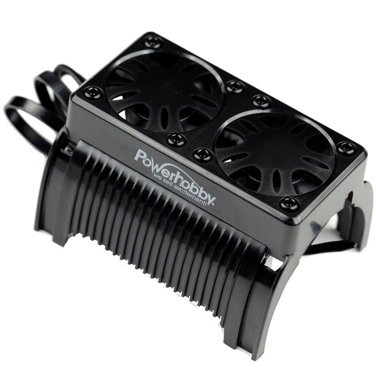 PowerHobby 1/5 Twin Motor Cooling / Heat Sink Fan with Housing 55mm - PHBPHF009