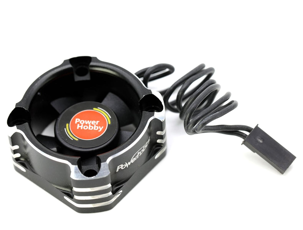PowerHobby Booster 30x30 High Speed Aluminum RC Cooling Fan 30mm 28K-BLACK - PHBPHF3033BLACK