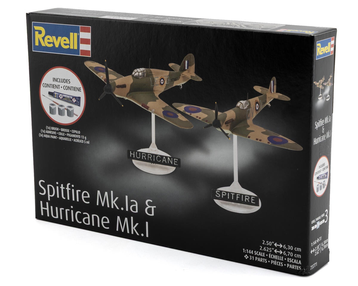 Revell 1/144 Spitfire Mk.Ia & Hurricane Mk.I Plastic Model Kit