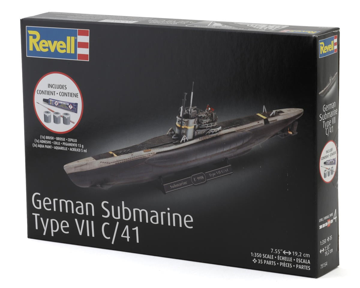 Revell 1/350 German Submarine Type VII C/41 Plastic Model Kit