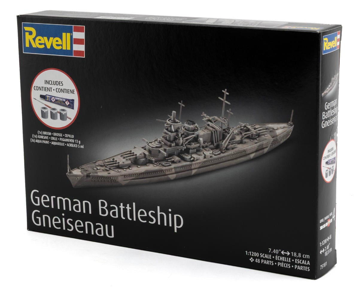 Revell 1/1200 German Battleship Gneisenau Plastic Model Kit