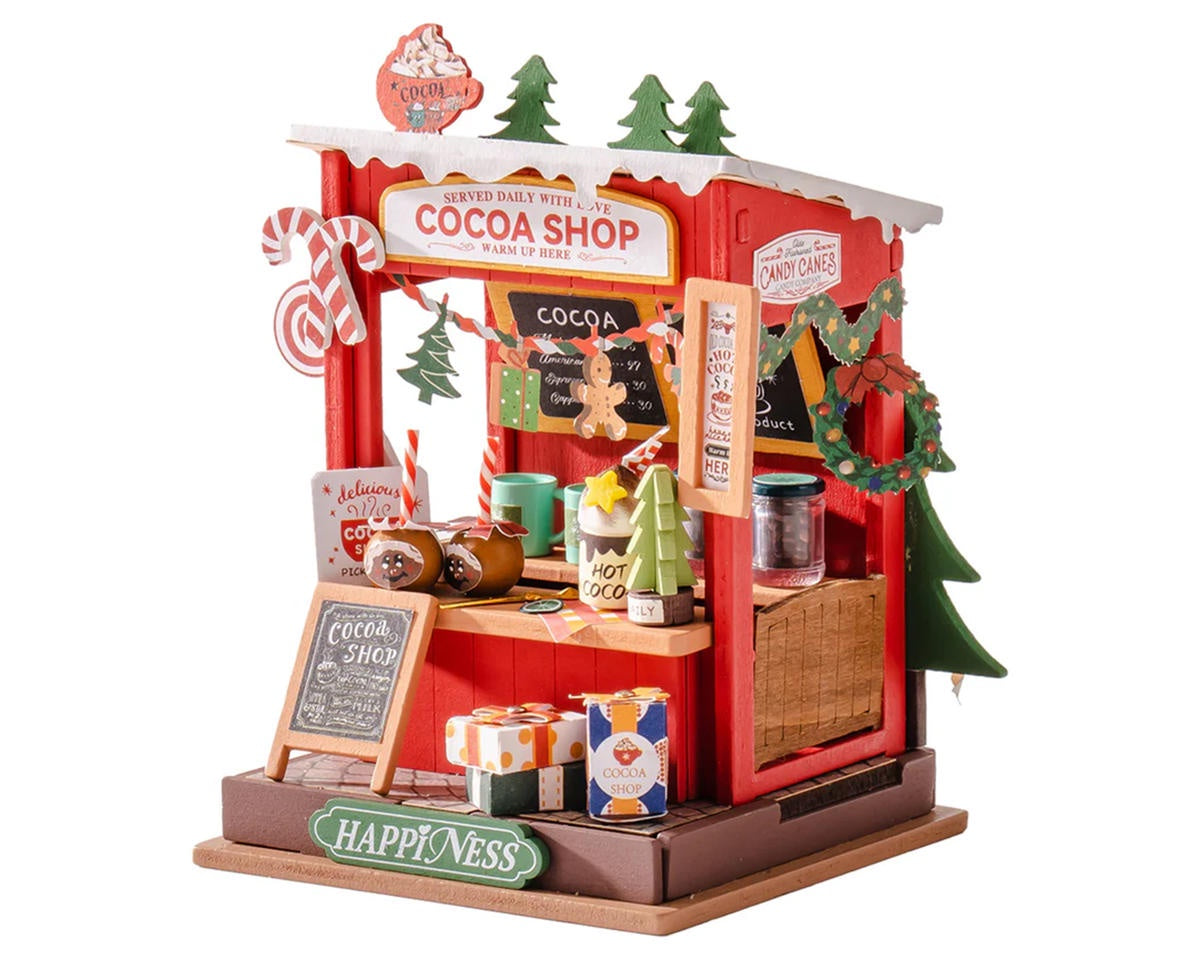 Robotime Cocoa Shop DIY Miniature 3D Wooden Model Kit