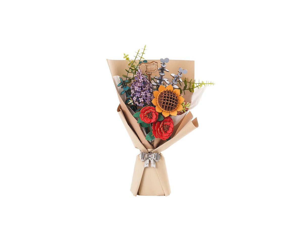 Robotime Wooden Flower Bouquet 3D Wooden Puzzle