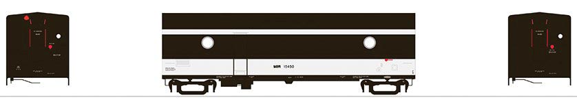 Rapido Trains Steam Heater - Generator Car - Sound and DCC - Ready to Run -- VIA-CN 15465 (Restenciled Ex-CN, white, black) - RPI107351