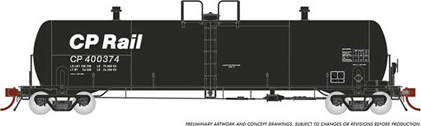 Rapido Trains HO Procor 20K Gal Tank Car, CP (1) - RPI135011A