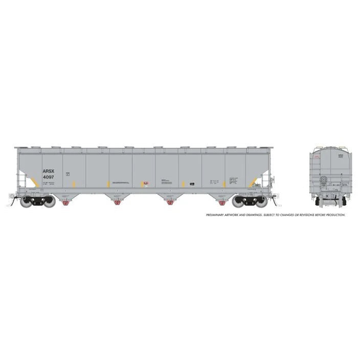 Rapido Trains HO Trinity 6221 cuft Plastics Covered Hopper ARSX (Sunoco) 6-Pack