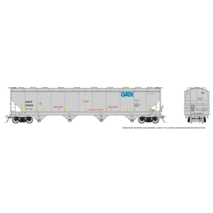 Rapido Trains HO Trinity 6241 cuft Plastics Covered Hopper GACX (General American Marks) - Single Car Random Road #