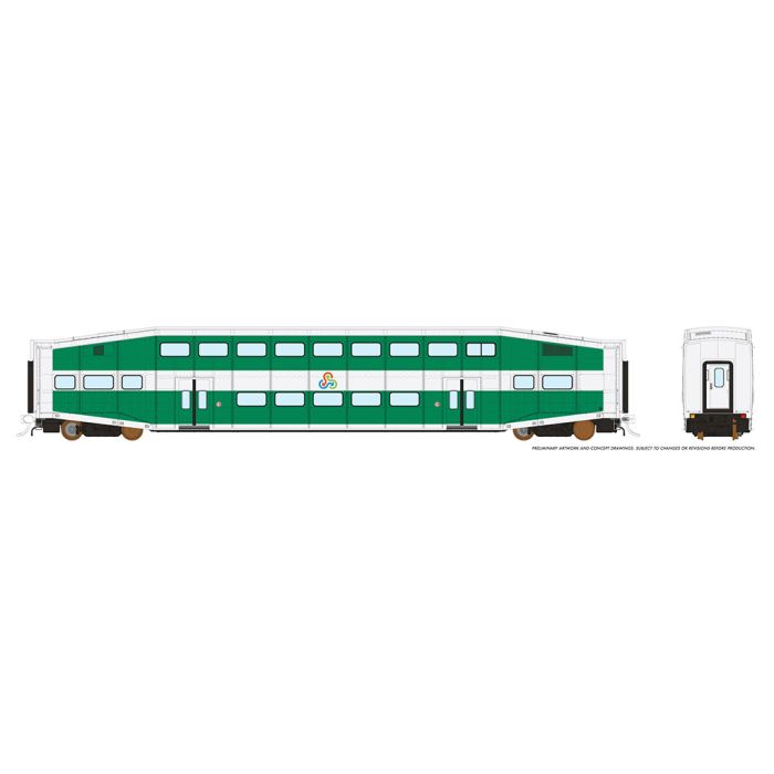 Rapido Trains HO BiLevel Commuter Car - TriRail Coach: UN#D - RPI146017