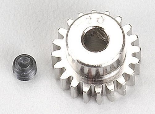 Robinson Racing Products Nickel Plated Steel Motor Pinion, 1/8" / 48P / 20T - RRP1020