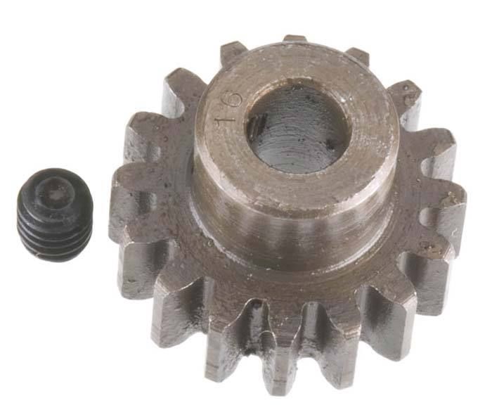 Robinson Racing Products Extra Hard Steel 5mm Bore 1mod Pinion 16T - RRP1216