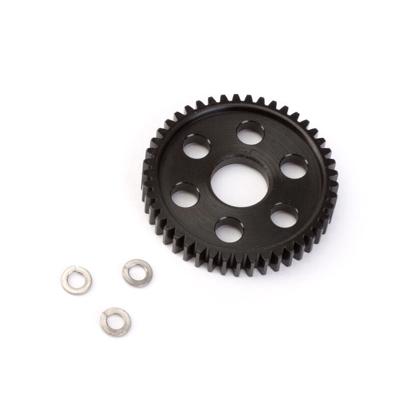 Robinson Racing Products 32p Hard Blk Stl Spur, 45T: Slash, Stampede 4x4 - RRP7945
