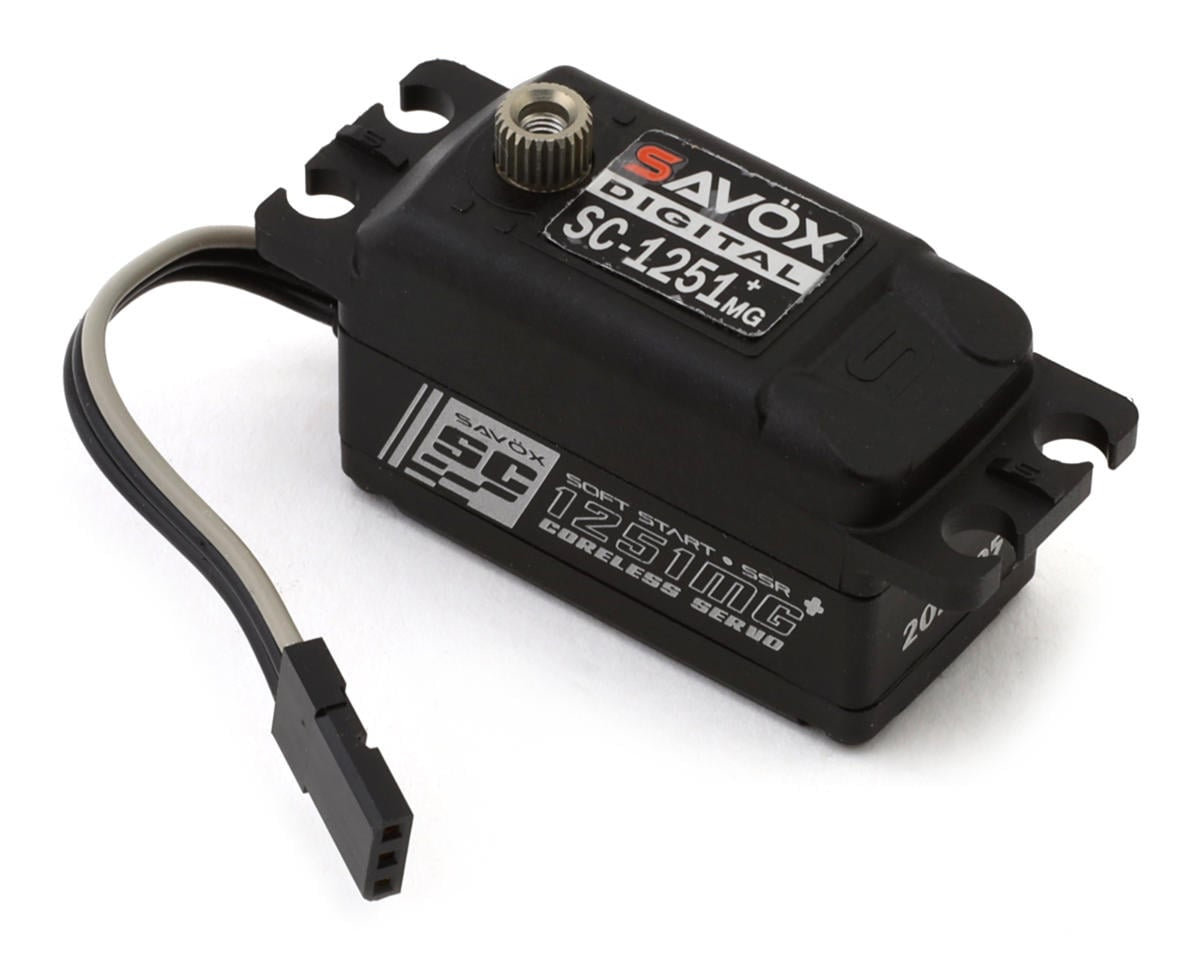 Savox SC-1251MG Black Edition Low Profile High-Speed Digital Servo