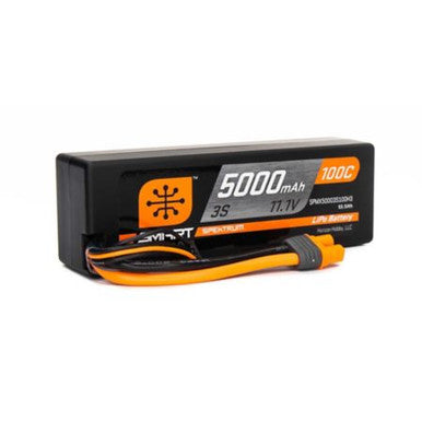 Spektrum 5000mAh 3S 11.1V 100C Smart LiPo Hardcase; IC3