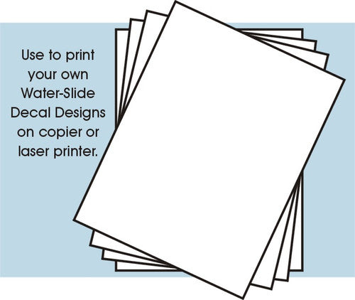 Stevens International Laser 8.5" x 11" Clear Decal Paper (4/pack) - STV4050