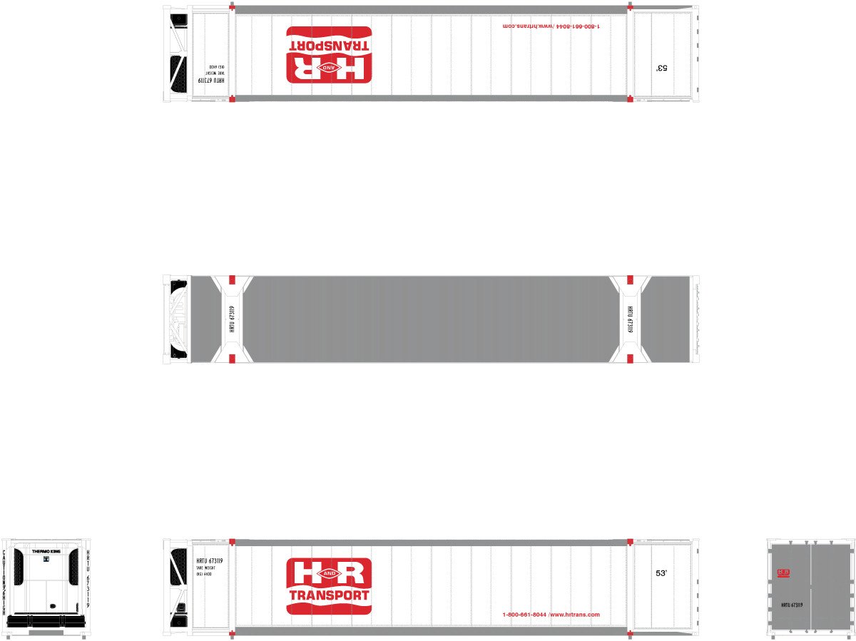 Scaletrains White W/ H&R Transport Logo Single 659962 - SXT10299