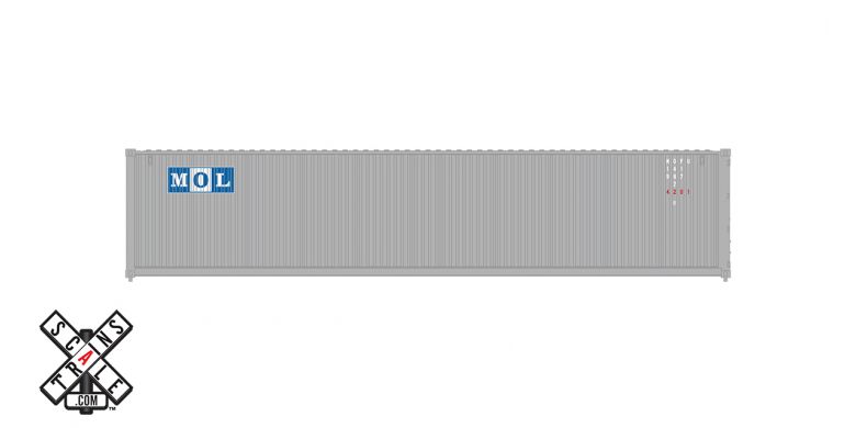 Scaletrains Operator HO Scale CIMC 40 Modern Angled Container, MOL (Run 2), 682505 [6]/Small logo - SXT11234
