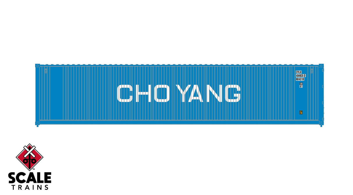Operator HO 40' Square Corrugated Dry Container - Cho Yank - Single #4049350