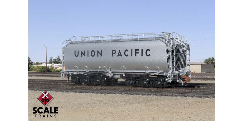 Scaletrains N SCALE UP SILVER DIESEL FUEL TENDER - BLACK TRUCKS - SXT32898