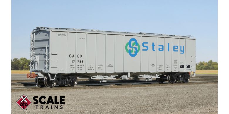 Scaletrains Rivet Counter HO Scale GATC 4180 Airslide Covered Hopper, GACX/Staley/Color Logo #47783 - SXT33004