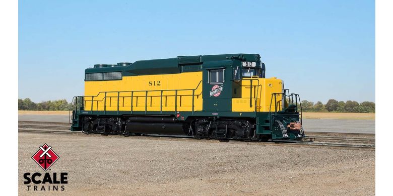 Scaletrains Rivet Counter HO Scale EMD GP30, Chicago & NorthWestern/OY Scheme / 817 / DCC & Sound Equipped - SXT33350