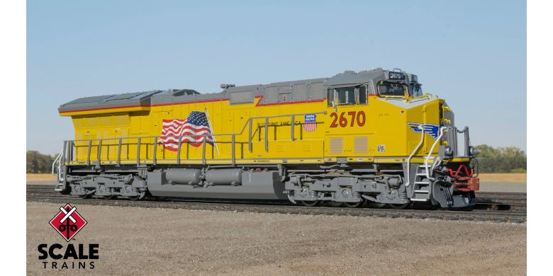 Scaletrains Rivet Counter N Scale ET44 w/Sound and DCC, Union Pacific/Building America #2702 - SXT33666