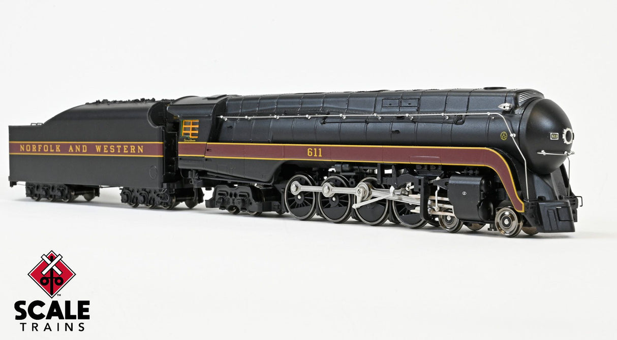 Fox Valley Models HO Scale N&W Class J 4-8-4 W/Sound & DCC, Norfolk & Western/Spirit of Roanoke/Post 2015 #611