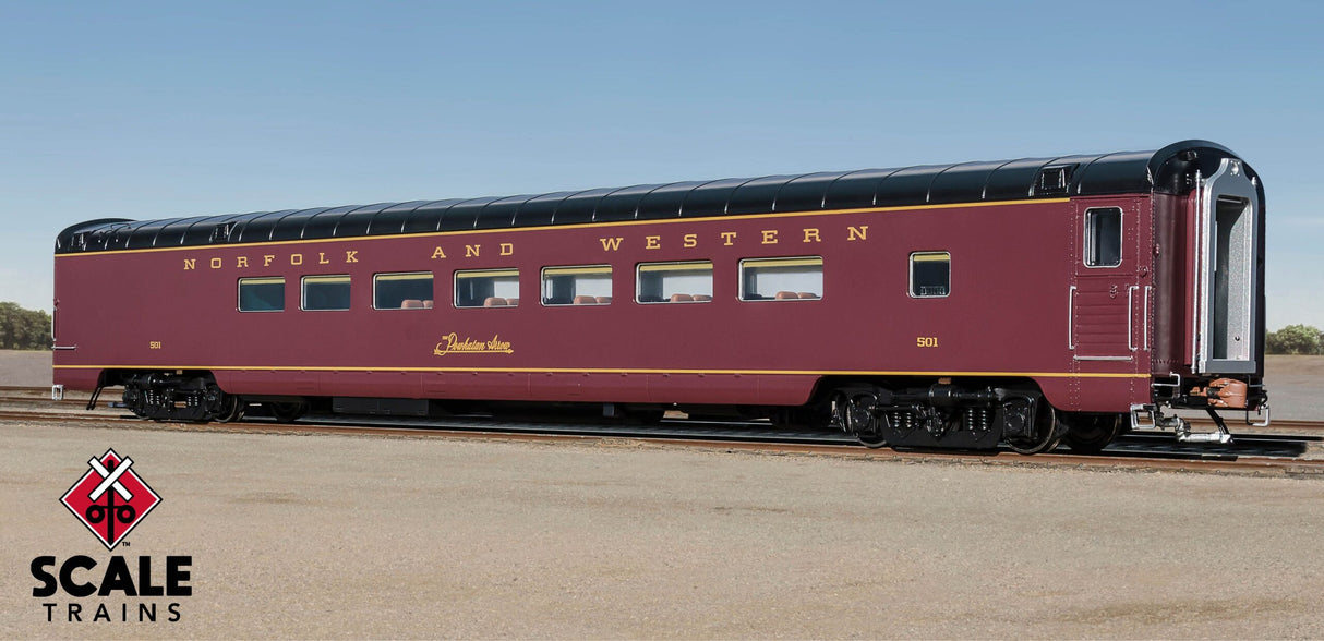 Fox Valley HO Scale Pullman-Standard Pasenger Car Crew Coach, N&W Powhattan Arrow #501