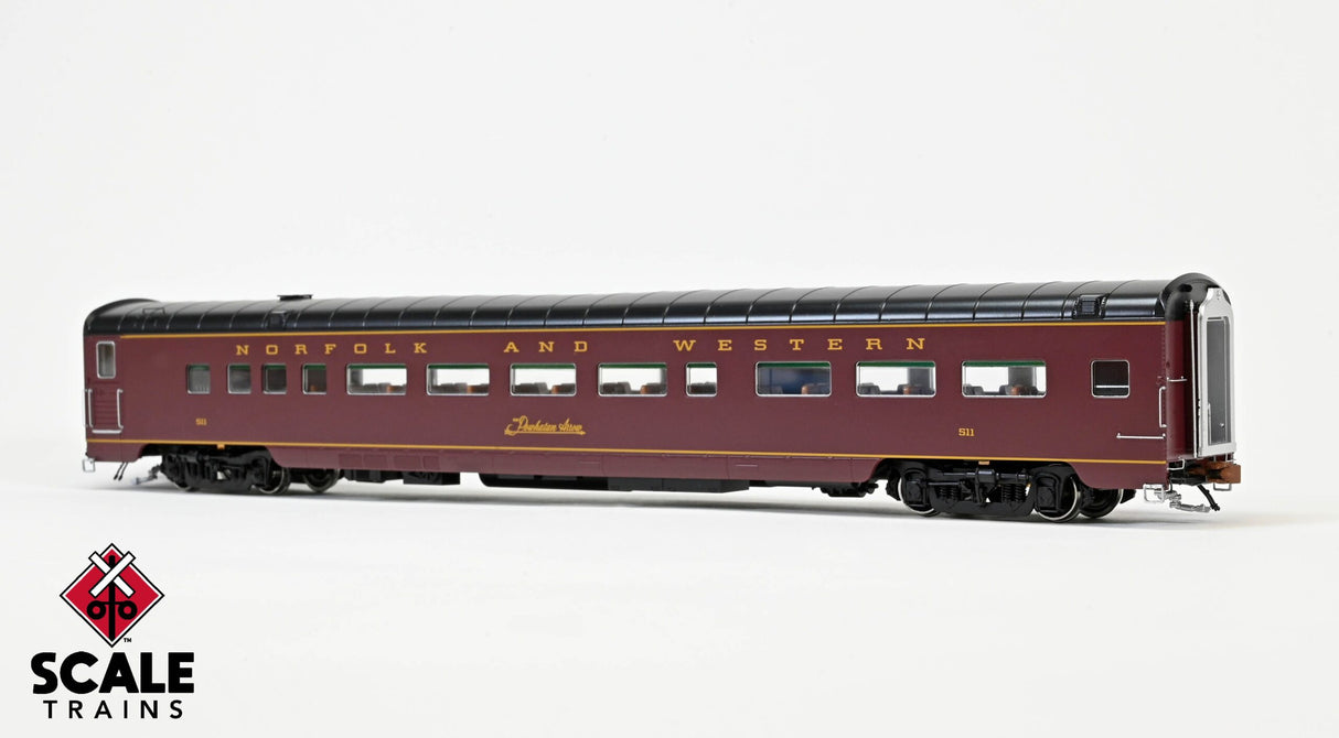 Fox Valley HO Scale Pullman-Standard Pasenger Car Compartment Coach, N&W Powhattan Arrow #511