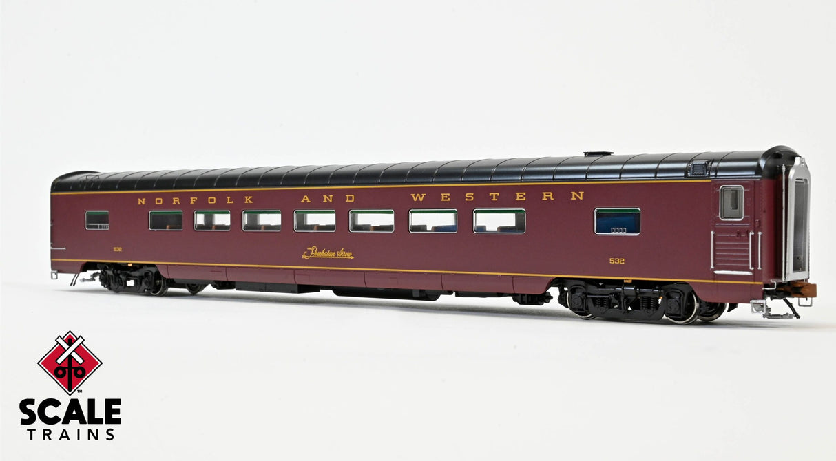 Fox Valley HO Scale Pullman-Standard Pasenger Car Coach, N&W Powhattan Arrow #532