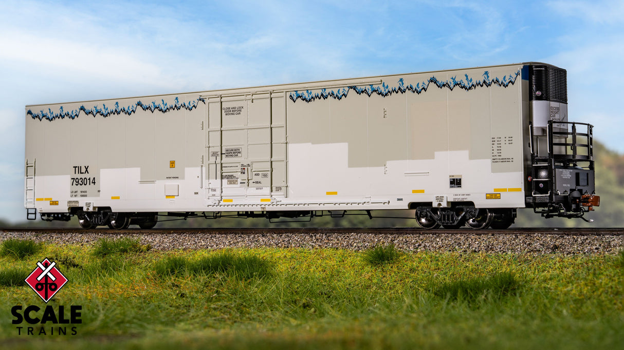Rivet Counter HO Scale Trinity 82' 7883 Mechanical Reefer, TILX /ex-BNSF Patched with Roofline Icicles/Carrier / 793014 /