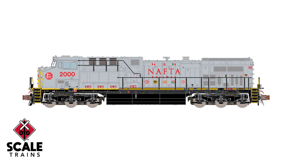 Rivet Counter N Scale GE AC4400 DCC Ready - Kansas City Southern / KCS - NAFTA #2000