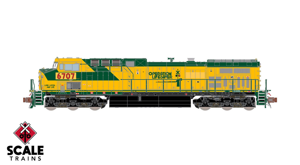 Rivet Counter N Scale GE AC4400 w/DCC/Sound - Union Pacific / UP / ex-CNW/Operation Lifesaver - Patched #6710